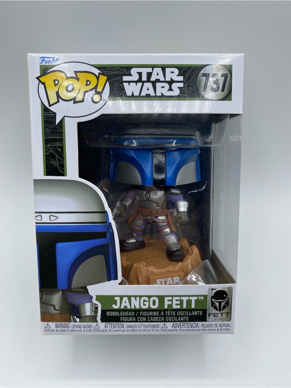Funko Pop #737 Star Wars Jango Fett With plastic protector